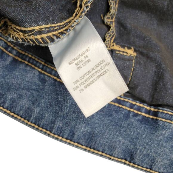 Laura Scott Lightweight Medium Blue Denim Stretchy Jean Jacket - Picture 9 of 12